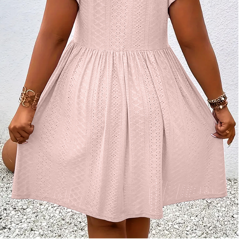 ⏳Time-Limited Special⏰Women's V-Neck Ruffle Trim Dress – Flattering, Soft & Perfect for Any Event 🌸