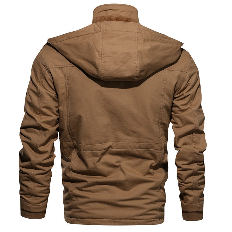 ⏳Time-Limited Special⏰Men's Winter Drawstring Cotton Military Driver Jacket - Comfort and Style Combined
