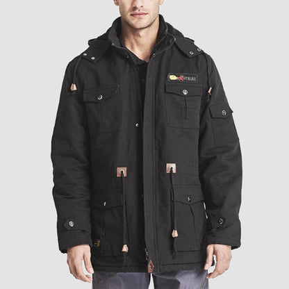 ⏳Time-Limited Special⏰Men's Winter Drawstring Cotton Military Driver Jacket - Comfort and Style Combined