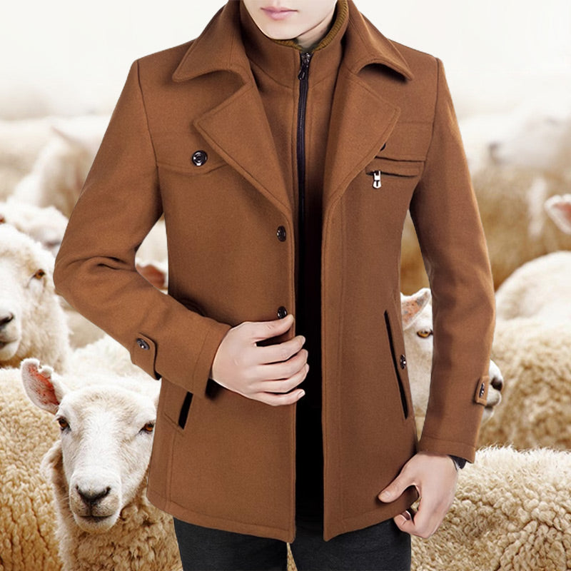 ⏳Time-Limited Special⏰Men's Business Tweed Coat🔥Free Shipping