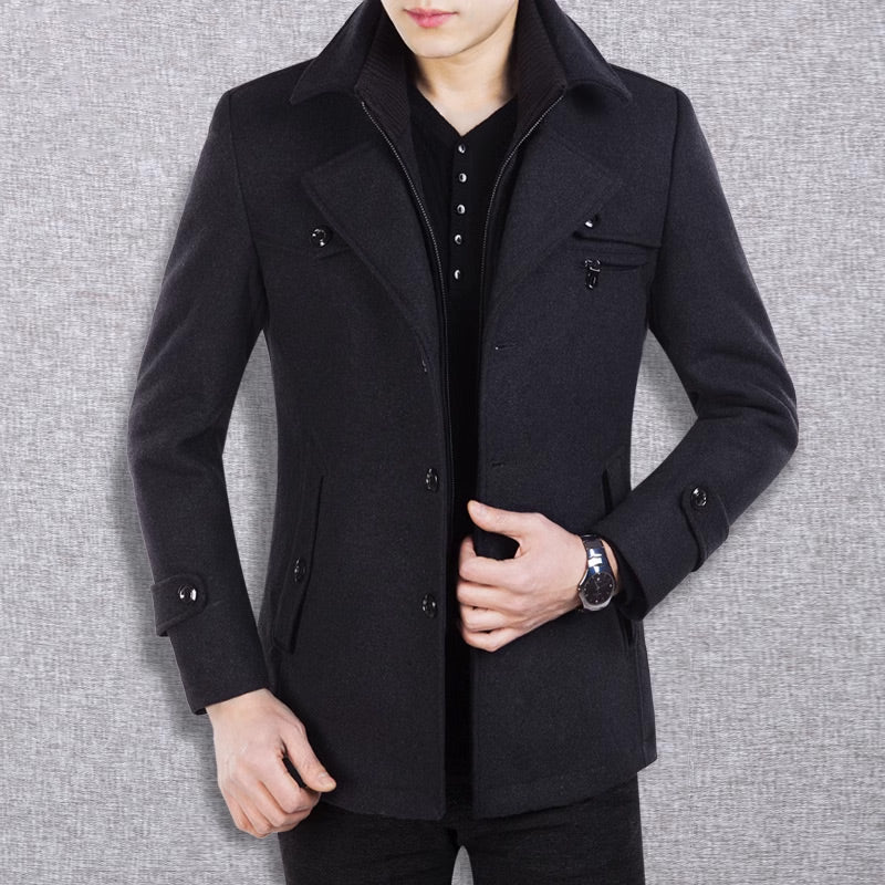 ⏳Time-Limited Special⏰Men's Business Tweed Coat🔥Free Shipping