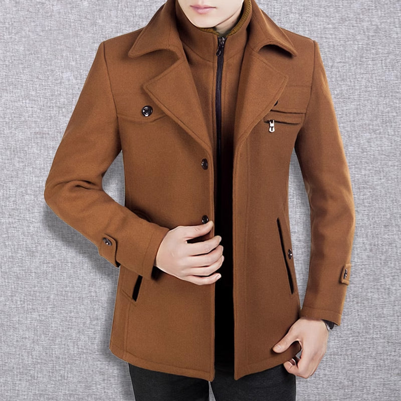 ⏳Time-Limited Special⏰Men's Business Tweed Coat🔥Free Shipping