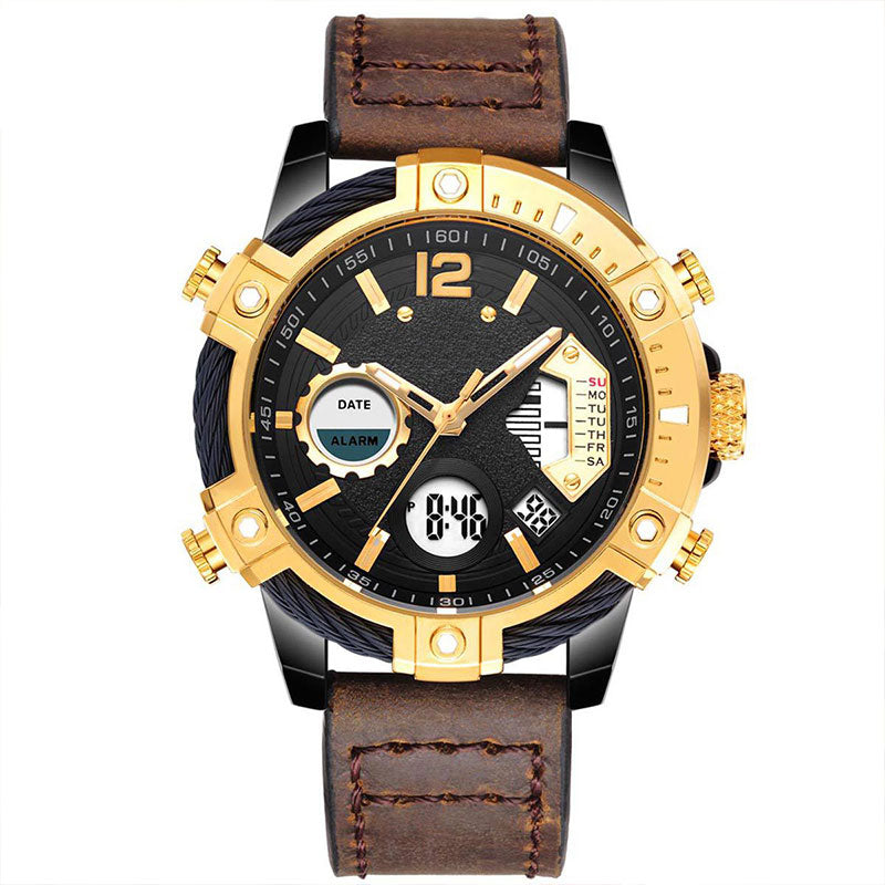 🎄Christmas Sale 60% OFF🔥Multifunctional Dual Display 3ATM Waterproof Men's Quartz Sports Watch
