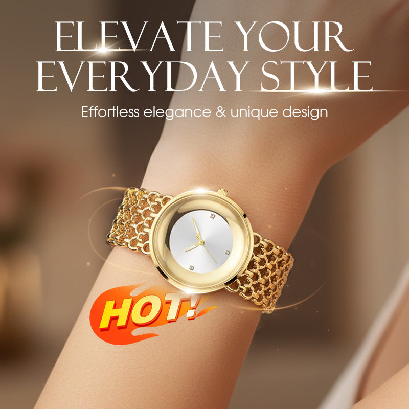 ⏳Time-Limited Special⏰Luxury Round Bracelet Watch Fashionable Women's Wristwatch