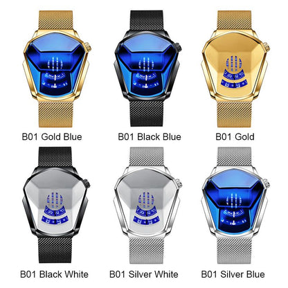 ⏰Hot Sale Deals💥💥Luxury Mens Racing Sport Rhombus Watch