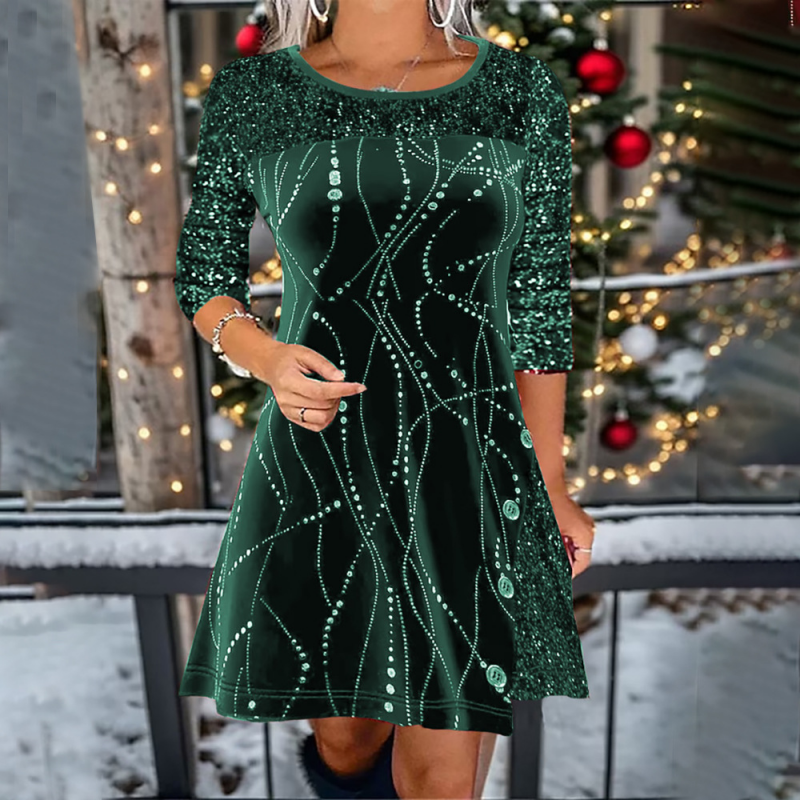 ⏳Time-Limited Special⏰Elegant Sequin A-Line Dress