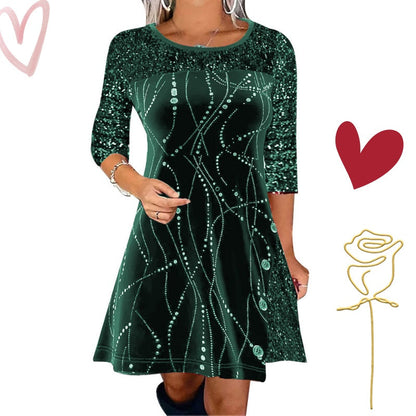 ⏳Time-Limited Special⏰Elegant Sequin A-Line Dress