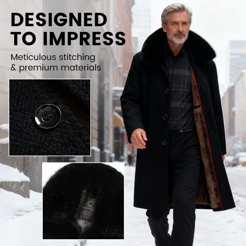 ⏳Time-Limited Special⏰Men's Lined Business Casual Winter Coat