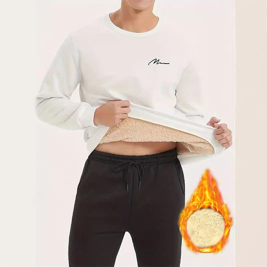 Men's Thermal Lined Crewneck Sweatshirt🚛Free Shiping