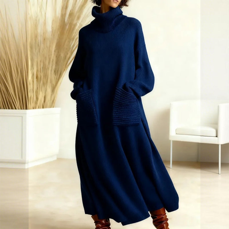 ⏳Time-Limited Special⏰Women's Turtleneck Long Sleeve Knit Sweater Dress
