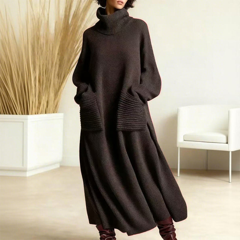 ⏳Time-Limited Special⏰Women's Turtleneck Long Sleeve Knit Sweater Dress