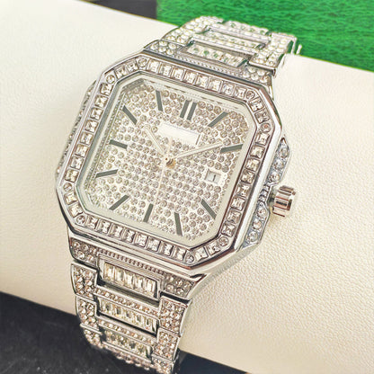 ⏳Time-Limited Special⏰Luxury Square Rhinestone Watch – Dazzling Sparkle, Scratch-Resistant & Secure Clasp! ✨⌚