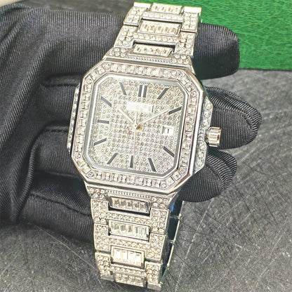 ⏳Time-Limited Special⏰Luxury Square Rhinestone Watch – Dazzling Sparkle, Scratch-Resistant & Secure Clasp! ✨⌚