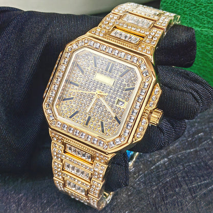 ⏳Time-Limited Special⏰Luxury Square Rhinestone Watch – Dazzling Sparkle, Scratch-Resistant & Secure Clasp! ✨⌚