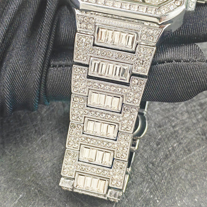⏳Time-Limited Special⏰Luxury Square Rhinestone Watch – Dazzling Sparkle, Scratch-Resistant & Secure Clasp! ✨⌚