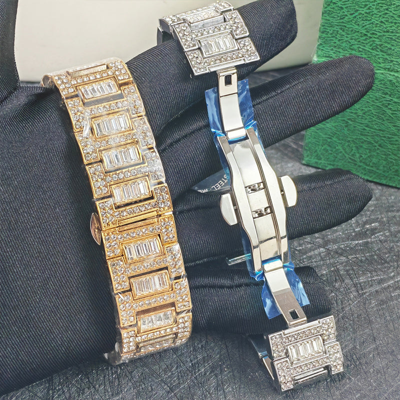 ⏳Time-Limited Special⏰Luxury Square Rhinestone Watch – Dazzling Sparkle, Scratch-Resistant & Secure Clasp! ✨⌚