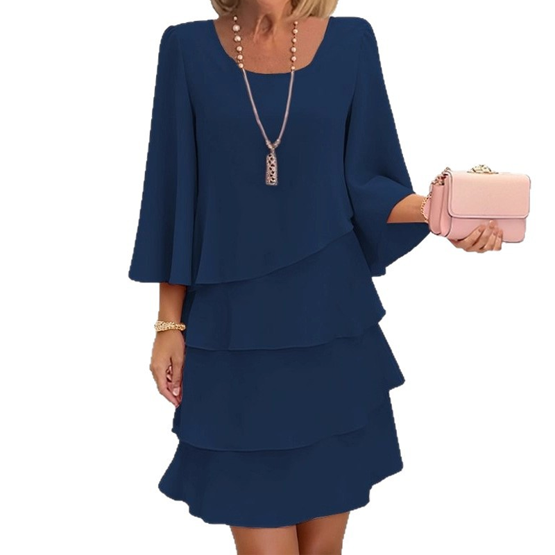 ⏳Time-Limited Special⏰Women's Tiered Ruffle Dress with Flared Sleeves