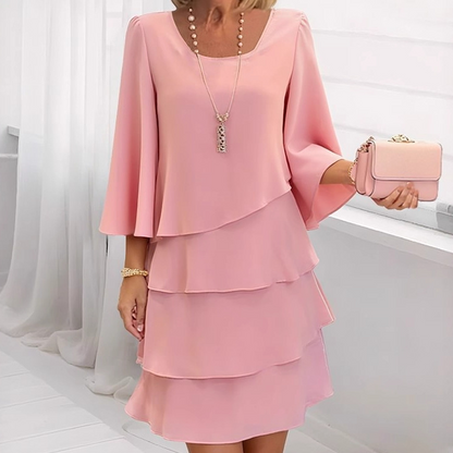 ⏳Time-Limited Special⏰Women's Tiered Ruffle Dress with Flared Sleeves