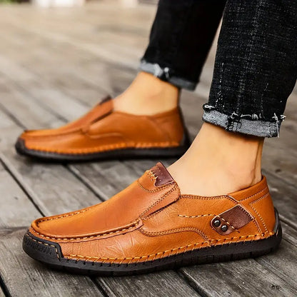 ⏳Time-Limited Special⏰Classic Men’s Slip-On Leather Shoes – Premium Calfskin, All-Day Comfort & Effortless Style