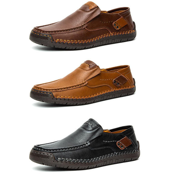 ⏳Time-Limited Special⏰Classic Men’s Slip-On Leather Shoes – Premium Calfskin, All-Day Comfort & Effortless Style