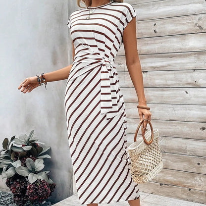 ⏳Time-Limited Special⏰Women's Elegant Tie Waist Dress