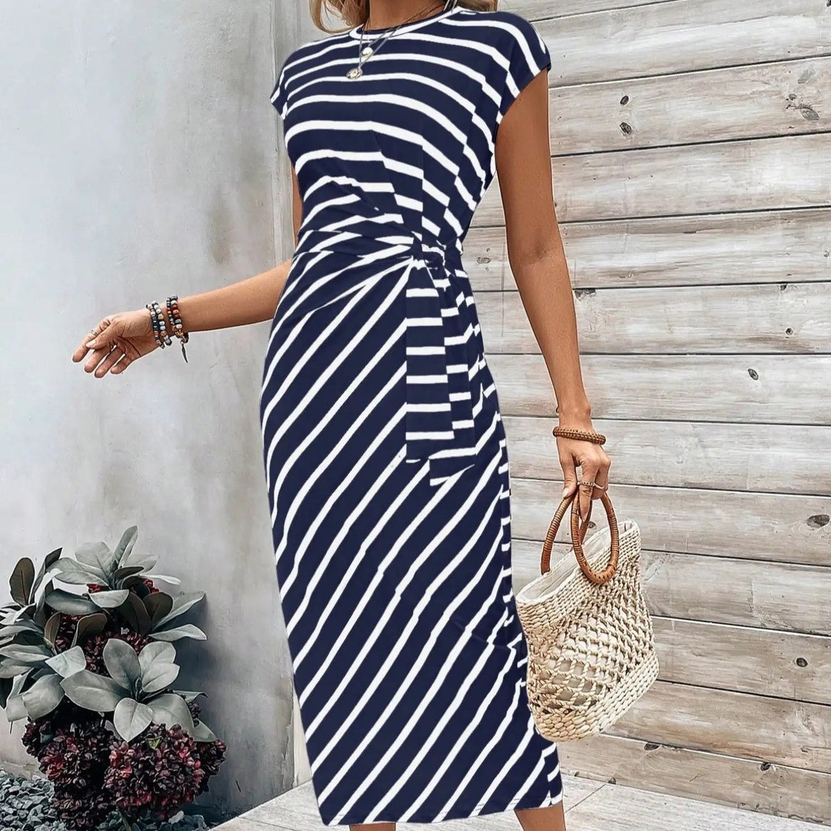 ⏳Time-Limited Special⏰Women's Elegant Tie Waist Dress