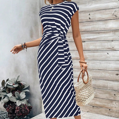 ⏳Time-Limited Special⏰Women's Elegant Tie Waist Dress