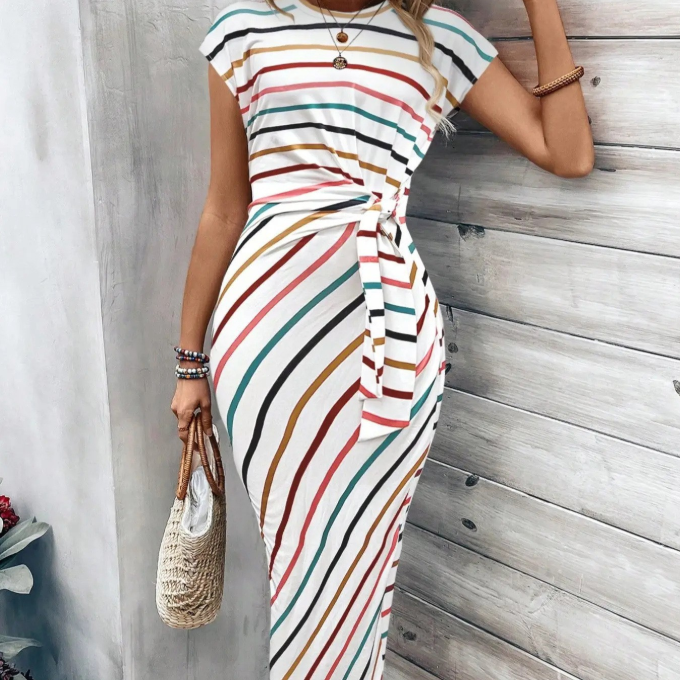 ⏳Time-Limited Special⏰Women's Elegant Tie Waist Dress