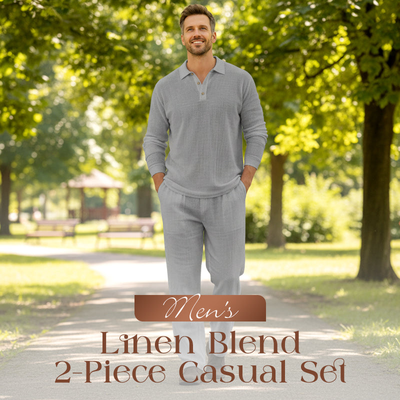 ⏳Time-Limited Special⏰Men's Linen Blend 2-Piece Casual Set
