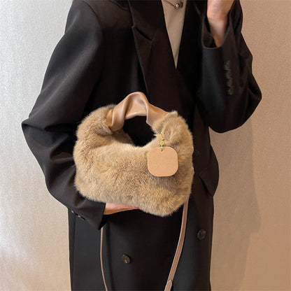 ⏳Time-Limited Special⏰Best Gift For Her – 2026 Multifunctional Faux Fur Bag, Skin-Friendly & Convertible (Shoulder/Crossbody) 👜