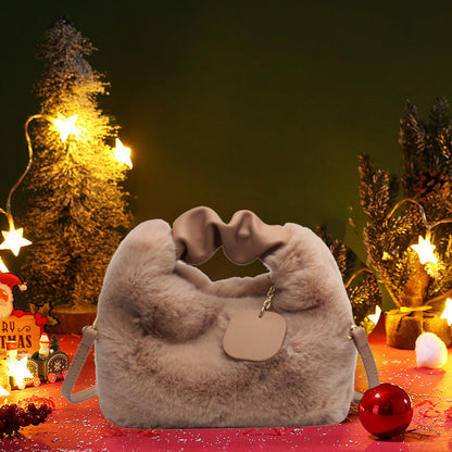 ⏳Time-Limited Special⏰Best Gift For Her – 2026 Multifunctional Faux Fur Bag, Skin-Friendly & Convertible (Shoulder/Crossbody) 👜