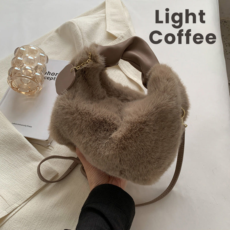 ⏳Time-Limited Special⏰Best Gift For Her – 2026 Multifunctional Faux Fur Bag, Skin-Friendly & Convertible (Shoulder/Crossbody) 👜