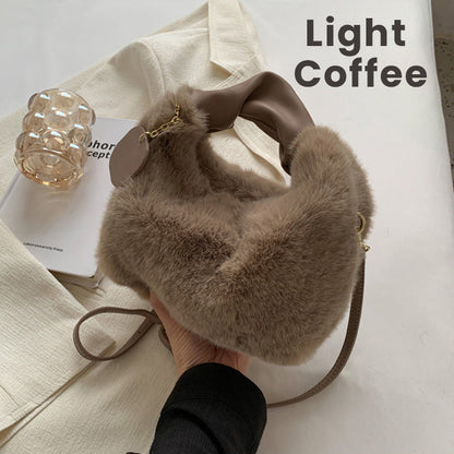 ⏳Time-Limited Special⏰Best Gift For Her – 2026 Multifunctional Faux Fur Bag, Skin-Friendly & Convertible (Shoulder/Crossbody) 👜