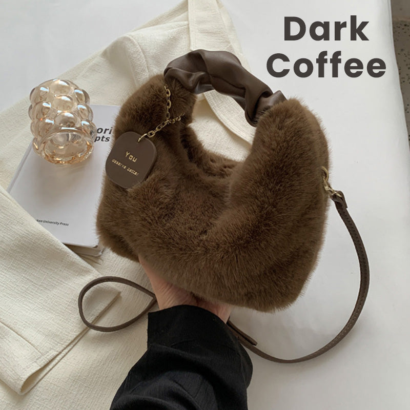 ⏳Time-Limited Special⏰Best Gift For Her – 2026 Multifunctional Faux Fur Bag, Skin-Friendly & Convertible (Shoulder/Crossbody) 👜