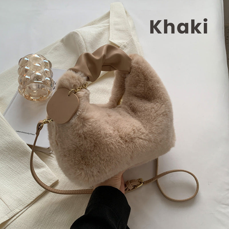 ⏳Time-Limited Special⏰Best Gift For Her – 2026 Multifunctional Faux Fur Bag, Skin-Friendly & Convertible (Shoulder/Crossbody) 👜