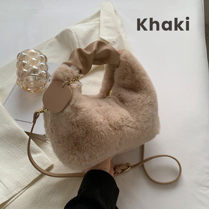 ⏳Time-Limited Special⏰Best Gift For Her – 2026 Multifunctional Faux Fur Bag, Skin-Friendly & Convertible (Shoulder/Crossbody) 👜