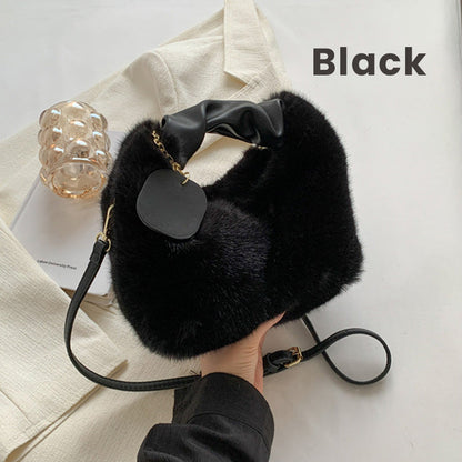 ⏳Time-Limited Special⏰Best Gift For Her – 2026 Multifunctional Faux Fur Bag, Skin-Friendly & Convertible (Shoulder/Crossbody) 👜