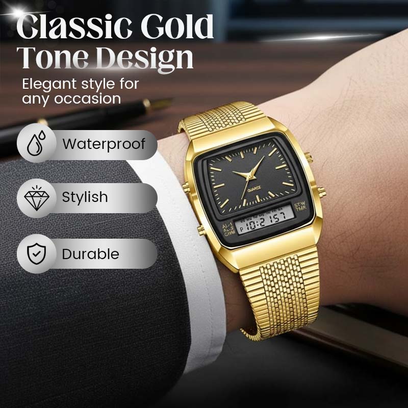 ⏳Time-Limited Special⏰Retro Style Square Face Multifunction Watch – Chronograph, Date Display & Classic Design 🕰️