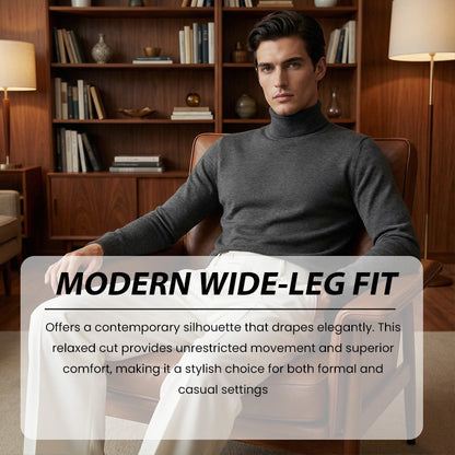 ⏳Time-Limited Special⏰Men's Casual Wide-Leg Pants – Breezy pleated front, easy pull-on style. Dress up or down for any summer day. A wardrobe essential. 👖🕊️