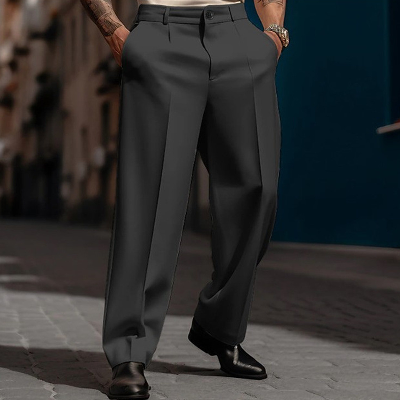 ⏳Time-Limited Special⏰Men's Casual Wide-Leg Pants – Breezy pleated front, easy pull-on style. Dress up or down for any summer day. A wardrobe essential. 👖🕊️