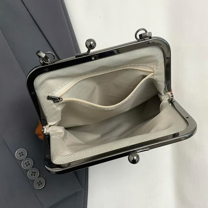 ⏳Time-Limited Special⏰Vintage Kiss-Lock Bag – 2-in-1 Carry & Organized