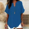 ⏳Time-Limited Special⏰Fashion Loose Solid Color Short Sleeve Top