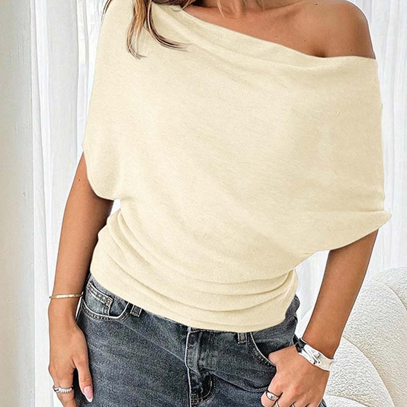 ⏳Time-Limited Special⏰Women's Asymmetrical Off-Shoulder Batwing Sleeve Top