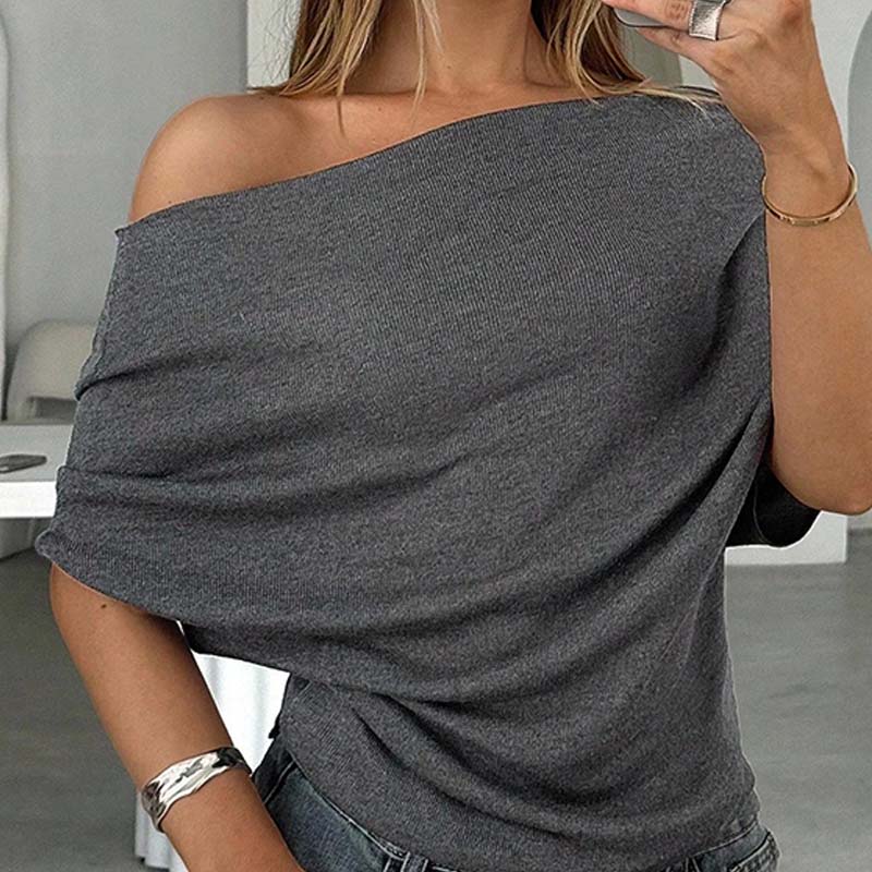 ⏳Time-Limited Special⏰Women's Asymmetrical Off-Shoulder Batwing Sleeve Top