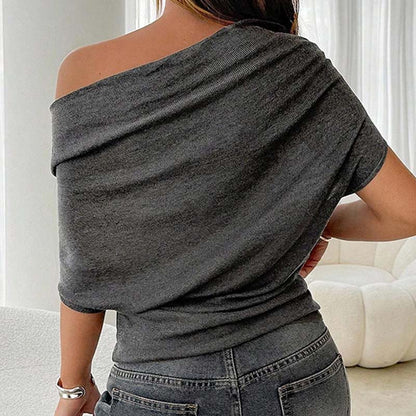 ⏳Time-Limited Special⏰Women's Asymmetrical Off-Shoulder Batwing Sleeve Top