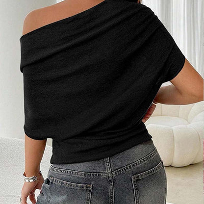 ⏳Time-Limited Special⏰Women's Asymmetrical Off-Shoulder Batwing Sleeve Top