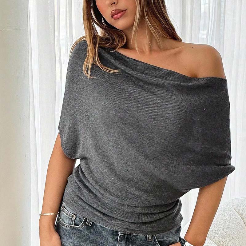 ⏳Time-Limited Special⏰Women's Asymmetrical Off-Shoulder Batwing Sleeve Top