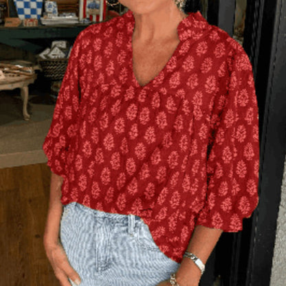 ⏳Time-Limited Special⏰Women's Casual Flowy Printed Top