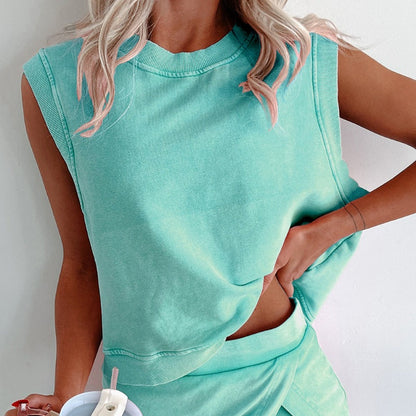 ⏳Time-Limited Special⏰Women’s Tank Top & Slit Skort Set