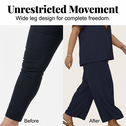 ⏳Time-Limited Special⏰Women's Casual Short Sleeve Top & Wide Leg Pants Set